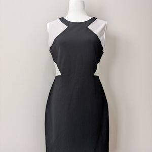 Amanda & Chelsea Black and White Midi Dress